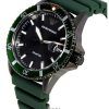 Emporio Armani Green Silicon Black Dial Quartz AR11464 100M Men's Watch