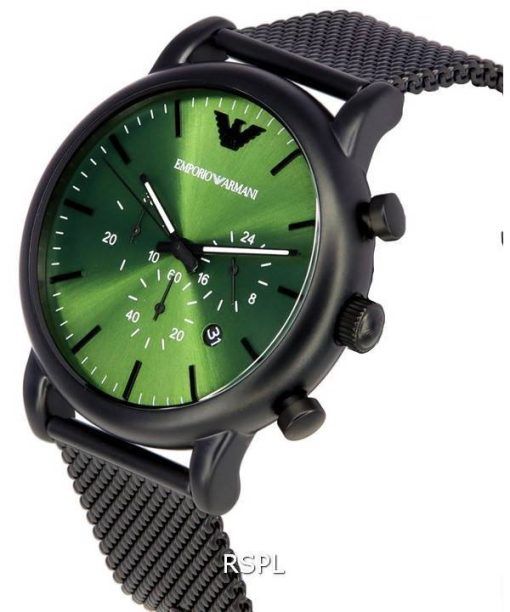 Emporio Armani Luigi Chronograph Green Dial Quartz AR11470 Men's Watch