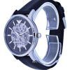 Emporio Armani Skeleton Leather Black Dial Automatic AR60038 Mens Watch