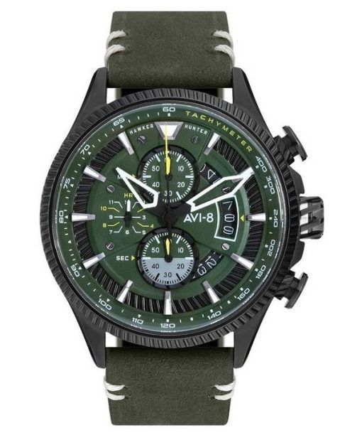 AVI-8 Hawker Hunter Avon Chronograph Charcoal Green Dial Quartz AV-4064-02 Mens Watch