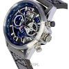 AVI-8 Hawker Harrier II Metador Chronograph Skeleton Grey And Blue Dial Quartz AV-4065-04 Mens Watch
