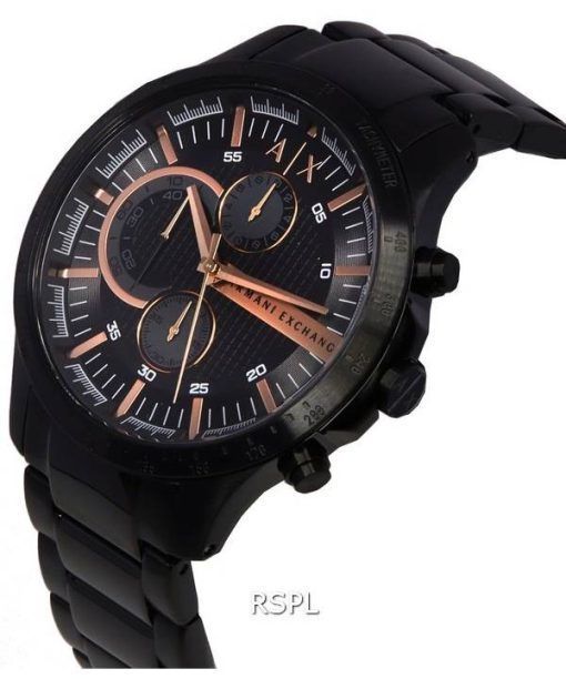 Armani Exchange Hampton Chronograph Black Dial Quartz AX2429 Men's Watch