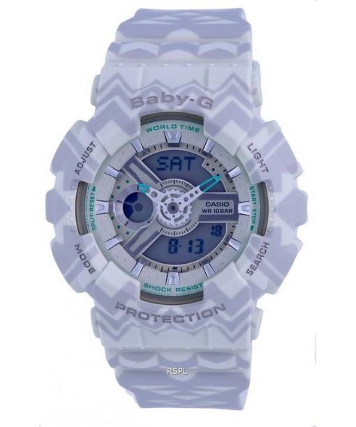 Casio Baby-G Analog Digital Grey Dial Quartz BA-110TP-8A.G BA110TP-8 100M Womens Watch