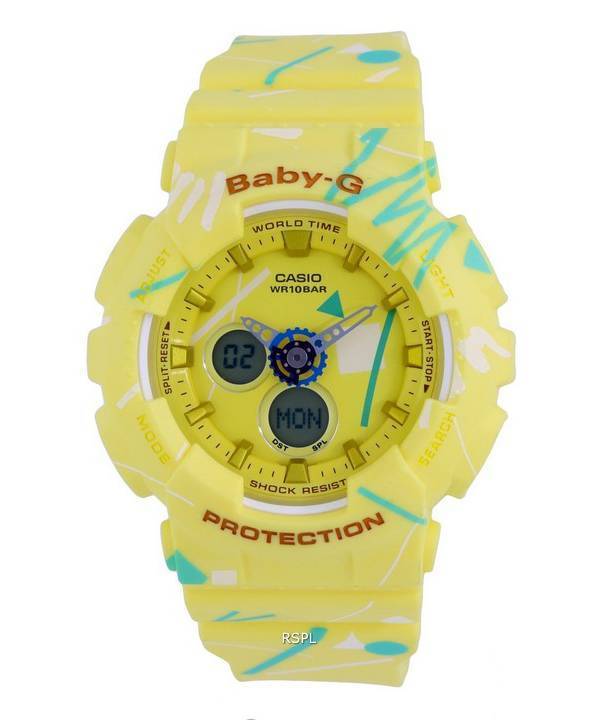 Casio Baby-G Analog Digital Resin Quartz BA-120SC-9A.G BA120SC-9 100M Womens Watch