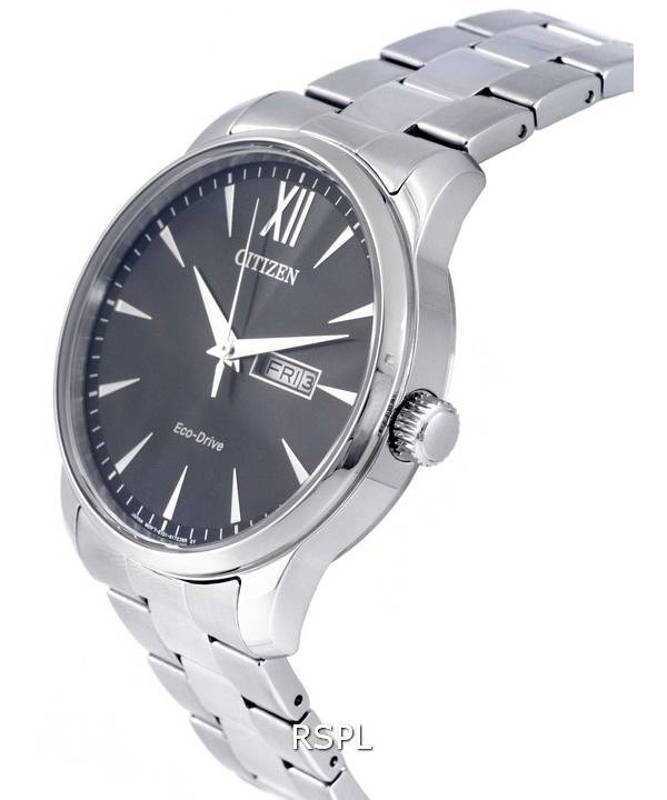 Citizen Classic Stainless Steel Black Dial Eco-Drive BM8550-81E 100M Mens Watch