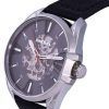 Diesel MS9 Skeleton Leather Strap Black Dial Automatic DZ1966 Mens Watch