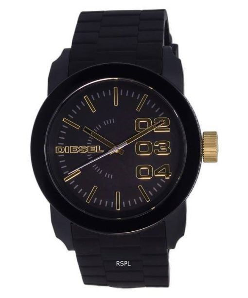 Diesel Double Down Silicon Black Dial Quartz DZ1972 Mens Watch