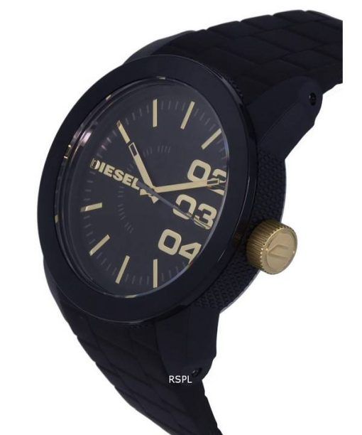 Diesel Double Down Silicon Black Dial Quartz DZ1972 Mens Watch