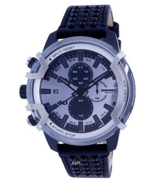 Diesel Griffed Chronograph Leather Quartz DZ4571 Mens Watch