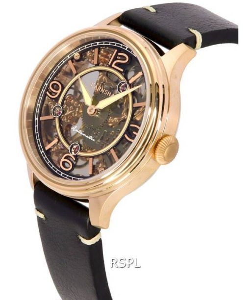 Thomas Earnshaw Baron Genuine Leather Skeleton Dial Automatic ES-8231-03 Mens Watch