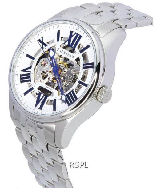 Thomas Earnshaw Simpson Dover White Skeleton Dial Automatic ES-8240-11 Mens Watch