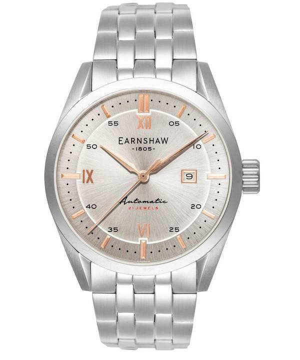Thomas Earnshaw Smith Precisto Silver Dial Automatic ES-8811-33 Mens Watch