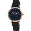 Fossil Carlie Mini Leather Black Mother Of Pearl Dial Quartz ES4700 Womens Watch
