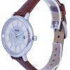 Fossil Jacqueline Leather White Mother Of Pearl Dial Solar ES5090 Womens Watch