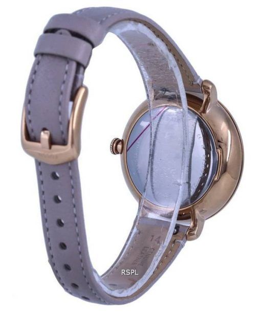 Fossil Jacqueline Leather Grey Mother Of Pearl Dial Solar ES5091 Womens Watch