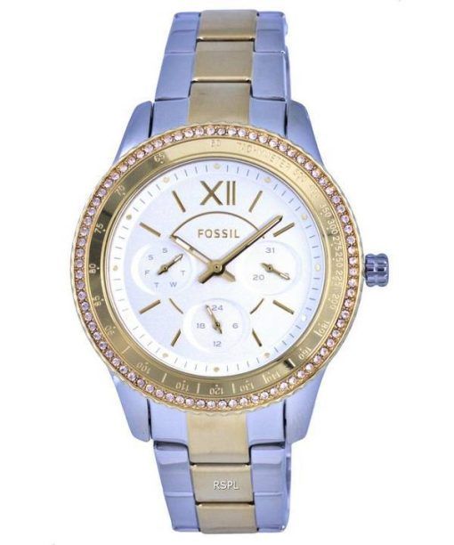 Fossil Stella Sport Tachymeter Crystal Accents Quartz ES5107 Womens Watch