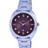 Fossil Gabby Crystal Accents Stainless Steel Red Dial Quartz ES5126 Womens Watch