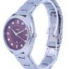 Fossil Gabby Crystal Accents Stainless Steel Red Dial Quartz ES5126 Womens Watch