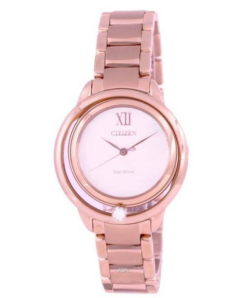 Citizen Diamond Accents Mother Of Pearl Dial Eco-Drive EW5513-80D.G Womens Watch