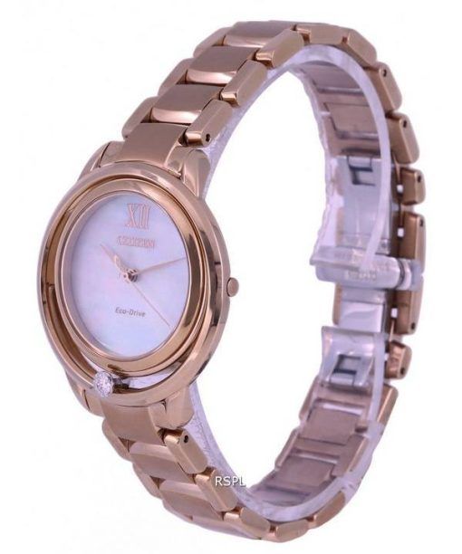 Citizen Diamond Accents Mother Of Pearl Dial Eco-Drive EW5513-80D.G Womens Watch