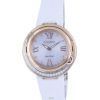 Citizen Diamond Accents Leather Silver Dial Eco-Drive EX1122-07A.G Womens Watch