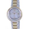 Citizen Diamond Accents Two Tone Stainless Steel Silver Dial Eco-Drive EX1124-52D.G Womens Watch