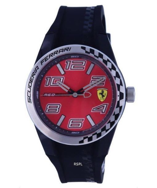 Ferrari Scuderia Redrev-T Silicon Red Dial Quartz F0830335.G Mens Watch