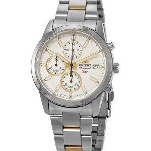 Orient SP Chronograph White Dial Quartz FKU00001W0 Men's Watch