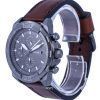 Fossil Bronson Chronograph Leather Grey Dial Quartz FS5855 Mens Watch