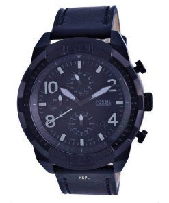 Fossil Bronson Chronograph Leather Black Dial Quartz FS5874 Mens Watch