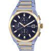 Fossil Everett Chronograph Two Tone Stainless Steel Black Dial Quartz FS5879 Mens Watch