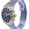 Fossil Everett Chronograph Two Tone Stainless Steel Black Dial Quartz FS5879 Mens Watch
