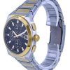 Fossil Everett Chronograph Two Tone Stainless Steel Black Dial Quartz FS5879 Mens Watch