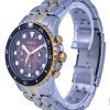 Fossil FB-01 Chronograph Two Tone Stainless Steel Red Dial Quartz FS5881 100M Mens Watch