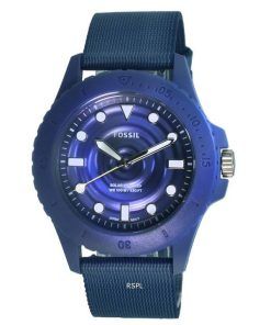 Fossil FB-01 Tide Ocean Material Blue Dial Solar Powered FS5893 100M Mens Watch