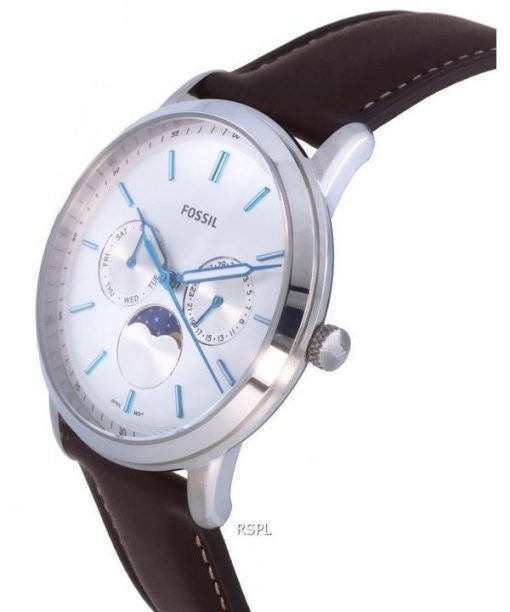 Fossil Neutra Minimalist Moonphase Silver Dial Quartz FS5905 Mens Watch