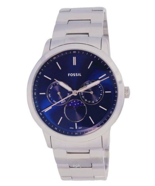 Fossil Neutra Minimalist Moon Phase Blue Dial Quartz FS5907 Mens Watch