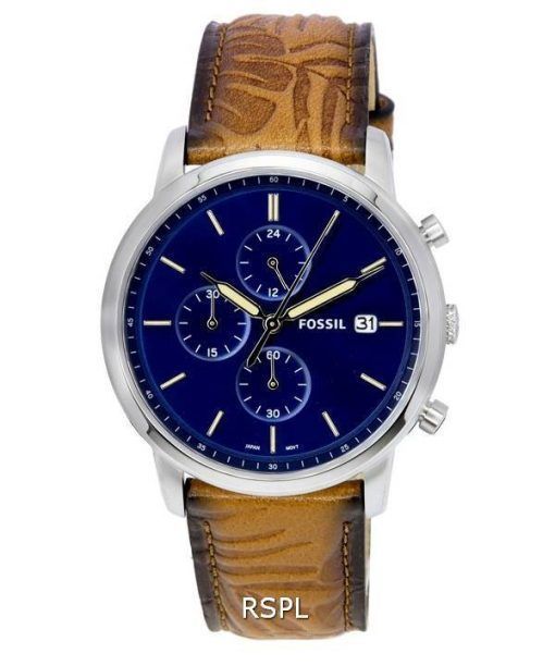 Fossil Minimalist Chronograph Blue Dial Quartz FS5928 Men's Watch