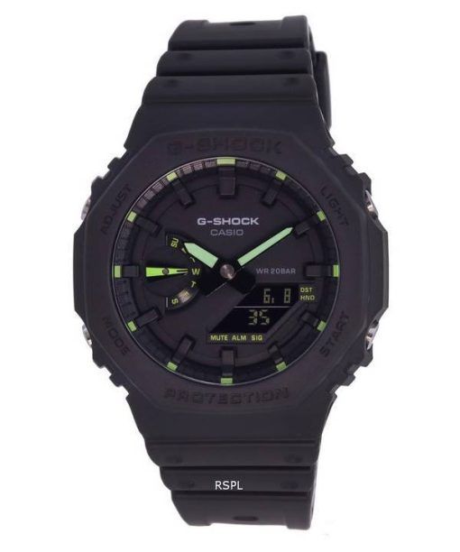 Casio G-Shock Neon Accent Analog Digital Quartz Divers GA-2100-1A3 GA2100-1A3 200M Mens Watch