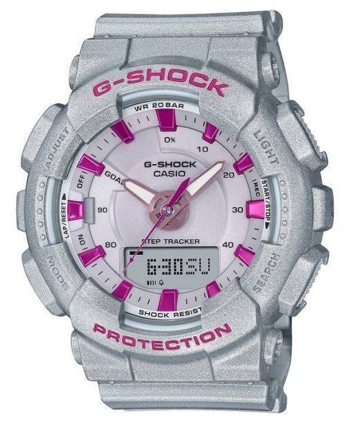 Casio G-Shock Analog Digital Grey Dial Quartz GMA-S130NP-8A GMAS130NP-8 200M Womens Watch