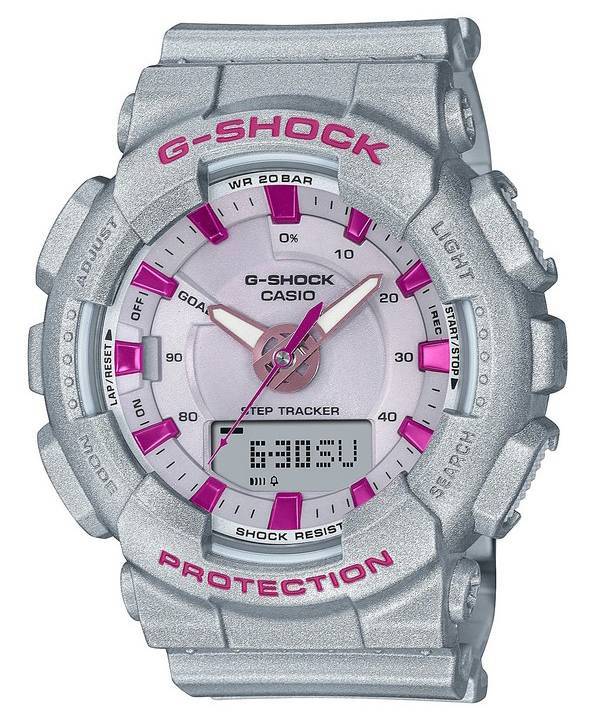 Casio G-Shock Analog Digital Grey Dial Quartz GMA-S130NP-8A GMAS130NP-8 200M Womens Watch