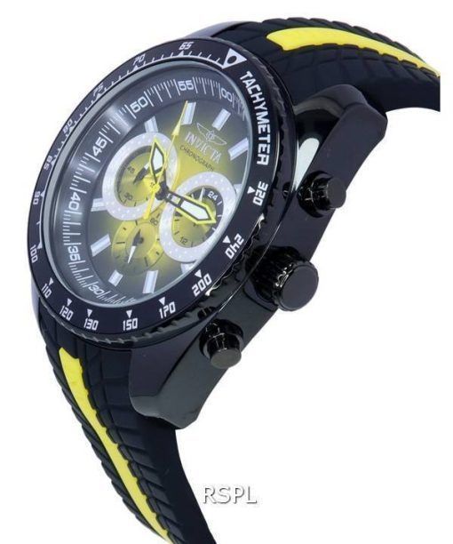 Invicta S1 Rally Chronograph Black And Yellow Dial Quartz 36306 100M Mens Watch
