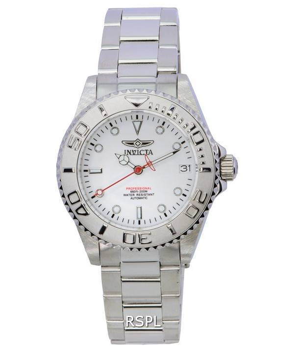 Invicta Pro Diver White Dial Automatic Professional Divers 36763 200M Womens Watch