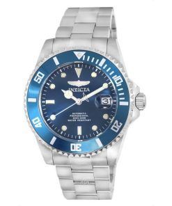 Invicta Pro Diver Stainless Steel Blue Dial Automatic Divers 36972 200M Mens Watch