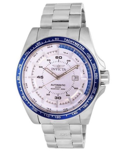 Invicta Speedway Tachymeter Stainless Steel Silver Dial Automatic 36983 100M Mens Watch