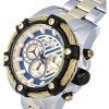 Invicta Bolt Chronograph Blue And Gold Dial Quartz INV38957 100M Mens Watch