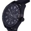 Invicta Aviator Tachymeter Leather Strap Black Dial Quartz 38982 100M Mens Watch