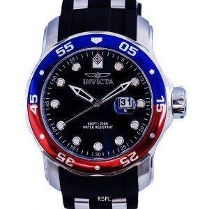 Invicta Pro Diver Silicon Black Dial Quartz 39103 200M Mens Watch