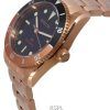 Invicta Pro Diver Zager Exclusive Rose Gold Tone Black Dial Automatic Divers 40490 200M Mens Watch