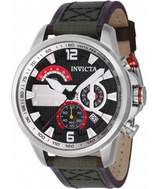 Invicta Aviator Chronograph Black Dial Quartz 41685 100M Men's Watch